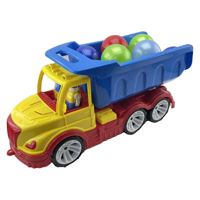 Дитячий самоскид Mati кульки великі Бамсик 009/12_Yellow-Blue Дитячий самоскид Mati кульки великі Бамсик 009/12_Yellow-Blue