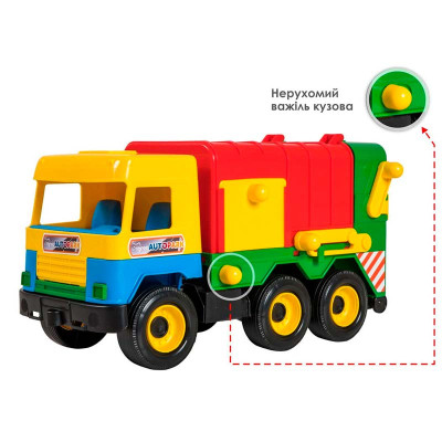 Сміттєвоз "Middle truck" 39224_Yellow-Red-Green
