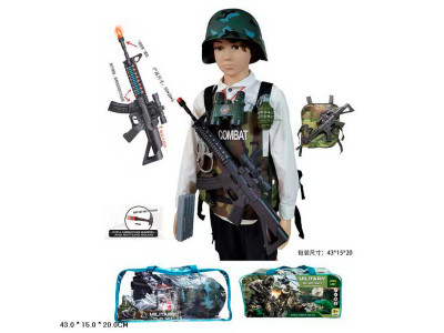 Військовий набір 2 кольори зброя та асесуари на батарейках HT-1A Військовий набір 2 кольори зброя та асесуари на батарейках HT-1A