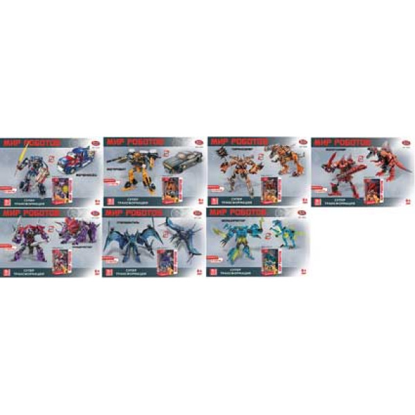 Трансформер PLAY SMART у коробці (7 видів) 8158/61/63/62/57/60 Трансформер PLAY SMART у коробці (7 видів) 8158/61/63/62/57/60