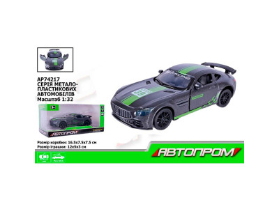 Машина мет. АВТОПРОМ 1:32 відчиняются двері AP74217_Black