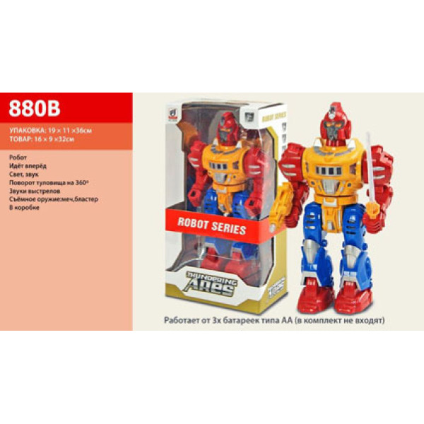 Робот на батарейках (світло звук) у коробці 880B Робот на батарейках (світло звук) у коробці 880B