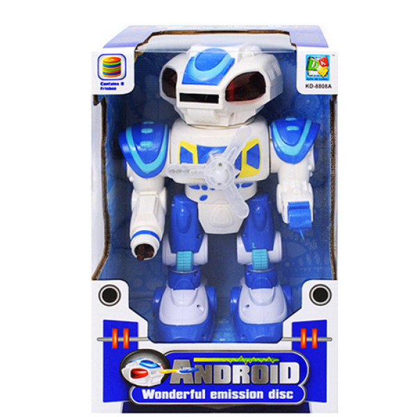 Робот зі світловим ефектом "Android" у коробці KD-8808A Робот зі світловим ефектом "Android" у коробці KD-8808A