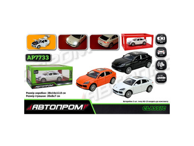 Машинка Автопром Porsche cayenne металева зі світлом і звуком AP7733 Машинка Автопром Porsche cayenne металева зі світлом і звуком AP7733