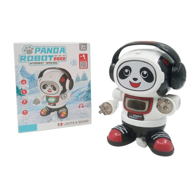 Робот "Панда" на батарейках, світло і музика, в коробці ZR156-6