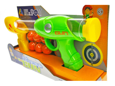 Пістолет "Пінг Понг" у коробці 30х16х55 см 1803 Пістолет "Пінг Понг" у коробці 30х16х55 см 1803