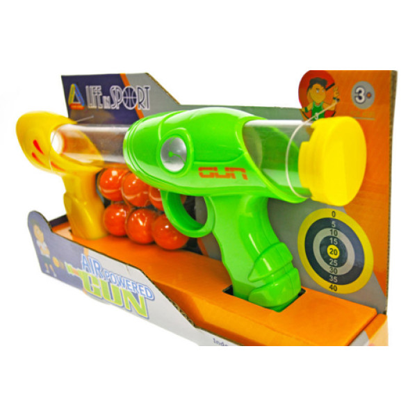 Пістолет "Пінг Понг" у коробці 30х16х55 см 1803 Пістолет "Пінг Понг" у коробці 30х16х55 см 1803