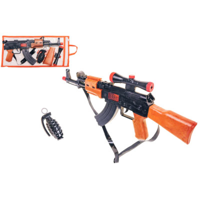 Автомат граната оптика і ремінь Gold Gun 810