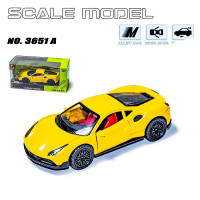Машинка Scale model 3651A yellow 3651A yellow