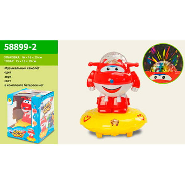 Музичний "Літачок" на батарейці 58899-2 Музичний "Літачок" на батарейці 58899-2