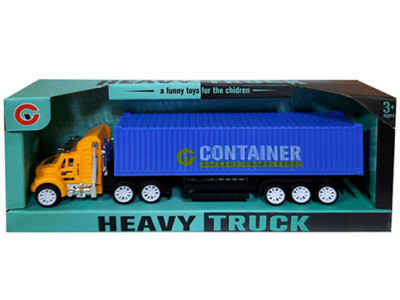 Вантажівка контейнеровоз інерційна в коробці 22х45х9 см 99C1