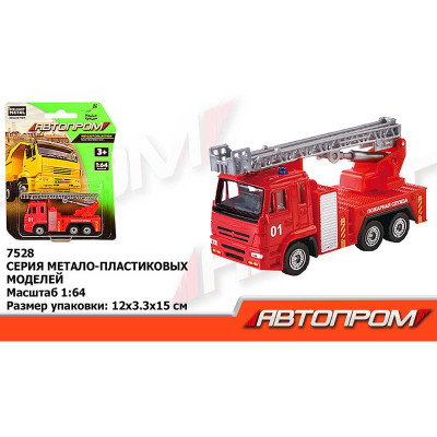 Машина метал "АВТОПРОМ" 1:64 на планшетці 12*15см 7528