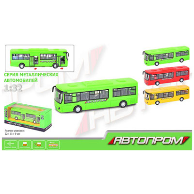 Автобус метал "АВТОПРОМ" на батарейках 7780