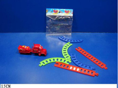 Трейлер "Тачки" в комплекті з рейками в пакеті 58100C Трейлер "Тачки" в комплекті з рейками в пакеті 58100C