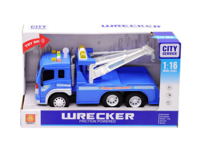 Вантажівка з краном інерційна зі світловим і музичним ефектом WY330B Вантажівка з краном інерційна зі світловим і музичним ефектом WY330B