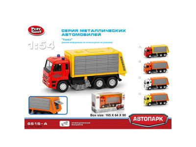 Сміттєвоз PLAY SMART "Автопарк" металевий інерційний 6515A Сміттєвоз PLAY SMART "Автопарк" металевий інерційний 6515A