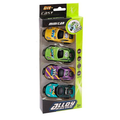 Набір машинок інерційні трюкові 4 штуки стрибають U212-41A Набір машинок інерційні трюкові 4 штуки стрибають U212-41A