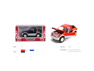 Модель легковая 5' TOYOTA RAV4 (CONCEPT CAR) KT5011W Модель легковая 5' TOYOTA RAV4 (CONCEPT CAR) KT5011W