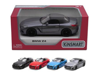 Модель легкова BMW Z4 метал інерційна 4 кольори KT5419W Модель легкова BMW Z4 метал інерційна 4 кольори KT5419W