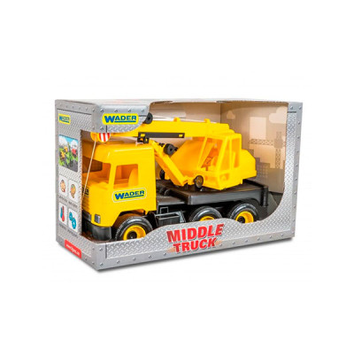 Авто "Middle truck" бетонозмішувач (жовтий) в коробці 39493