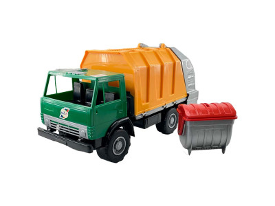 Машинка сміттєвоз Оріон Х2 пластикова 273_Green-Orange