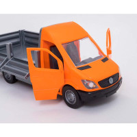 Машинка Tigres "Mercedes-Benz Sprinter" бортовий з помаранчевим причепом. 39667
