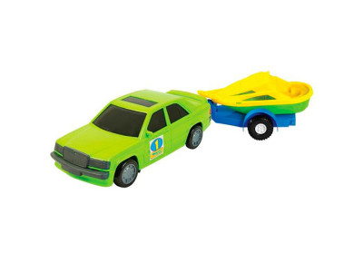 Машинка Mercedes з причепом 39003_Green Вoat