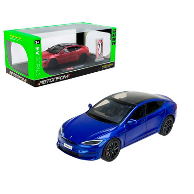 Машинка Автопром 1:24 металева із зарядною станцією AP7713_Blue