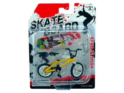 Набір Fingerboard Skate+BMX 2356-33_Yellow Набір Fingerboard Skate+BMX 2356-33_Yellow
