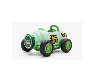 Металева інерційна машинка-банка зі світлом і звуком MY66-K1212_Light-Green