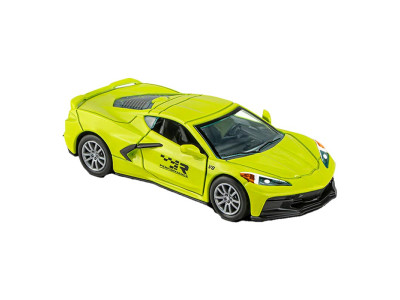 Машинка гоночна 1:32 металева інерційна з світлом і звуком K175B18_Yellow
