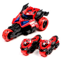 Машинка металева 1:32 3 в1 зі звуком і світлом 16 см MY66-M1221_Red