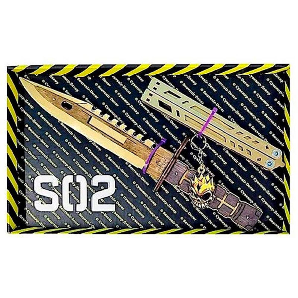Ігровий набір Сувенір Декор "Метелик Legasy & M-9 Bayonet Gold іграшкові но SO2-2-B Ігровий набір Сувенір Декор "Метелик Legasy & M-9 Bayonet Gold іграшкові но SO2-2-B