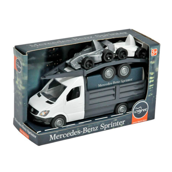 Автомобіль "Mercedes-Benz Sprinter" бортовий з лафетом (білий) Tigres 39670 Автомобіль "Mercedes-Benz Sprinter" бортовий з лафетом (білий) Tigres 39670