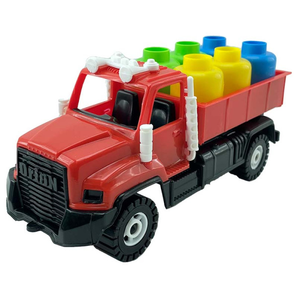 Машина Оріон Вантажівка Камакас 22 см з вантажем 153_Red-Red Машина Оріон Вантажівка Камакас 22 см з вантажем 153_Red-Red