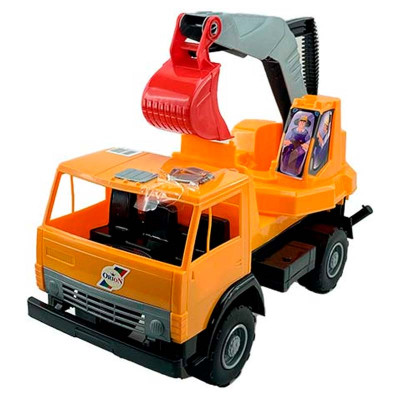 Машинка Оріон Камаз-екскаватор Х2 40 см 495_Orange-Orange