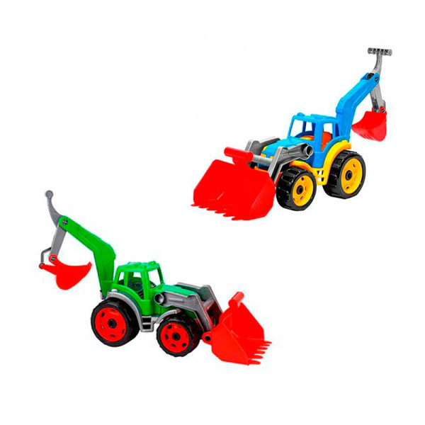 Машинка Технок Трактор із двома ковшами 3671 Машинка Технок Трактор із двома ковшами 3671