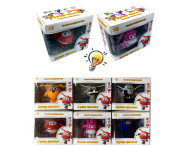 Трансформер "СУПЕР КРИЛА" світло в коробці (6 видів) 1226