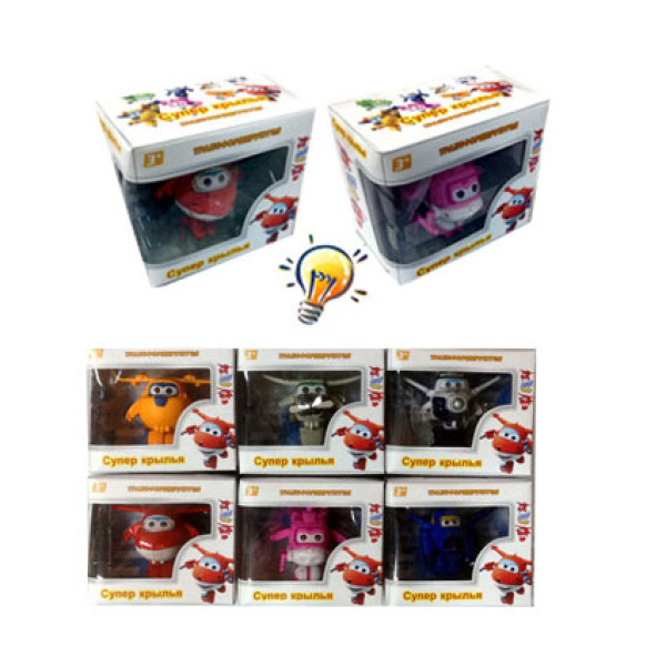 Трансформер "СУПЕР КРИЛА" світло в коробці (6 видів) 1226