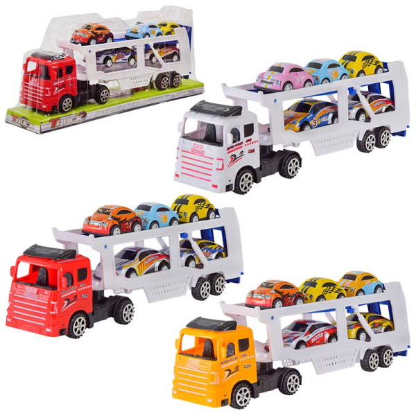 Трейлер 2 види 4 машини в комплекті MR891-T3 Трейлер 2 види 4 машини в комплекті MR891-T3