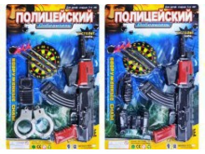 ZY Набір поліції (автомат пістолет на присосках мішень) E 01 AK 6-7