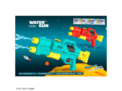 Водяний пістолет 2 струмені 2 кольори в ассортименті M407P