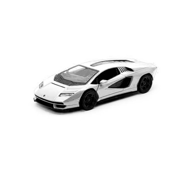 Модель легкова LAMBORGHINI COUNTACHLPI інерційна металева KT5437W_White Модель легкова LAMBORGHINI COUNTACHLPI інерційна металева KT5437W_White