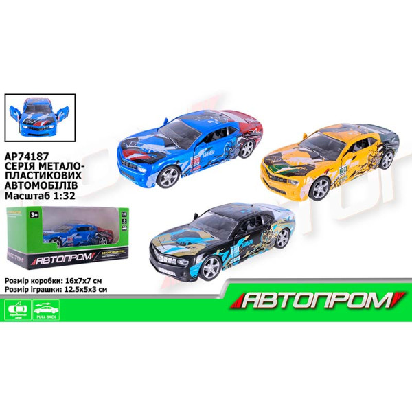 Машина мет. АВТОПРОМ 1:32 відчиняются двері AP74187 Машина мет. АВТОПРОМ 1:32 відчиняются двері AP74187