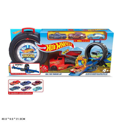 Автотрек Hot Wheels 3 машинки у наборі 805-15
