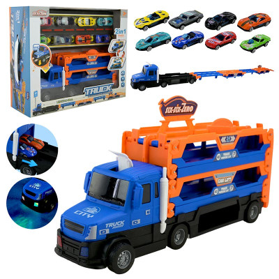 Машинка Трейлер на батарейках зі звуком і світлом 660-S42