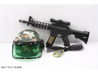 Військовий набір (каска автомат) у сітці 708/719 Військовий набір (каска автомат) у сітці 708/719