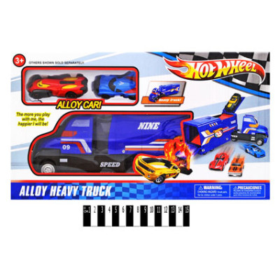 Фура "HOT WHEEL" з металевими машинами HW-110