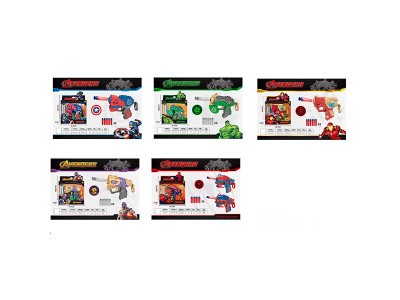 Бластер (120шт/2) 5 видів стріляє поролон. снарядами 6шт SB497/498/499/500/501 Бластер (120шт/2) 5 видів стріляє поролон. снарядами 6шт SB497/498/499/500/501