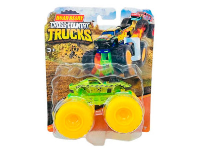 Машина металева на блістері 6 видів 686-12S 686-12S_Green-Yellow Машина металева на блістері 6 видів 686-12S 686-12S_Green-Yellow